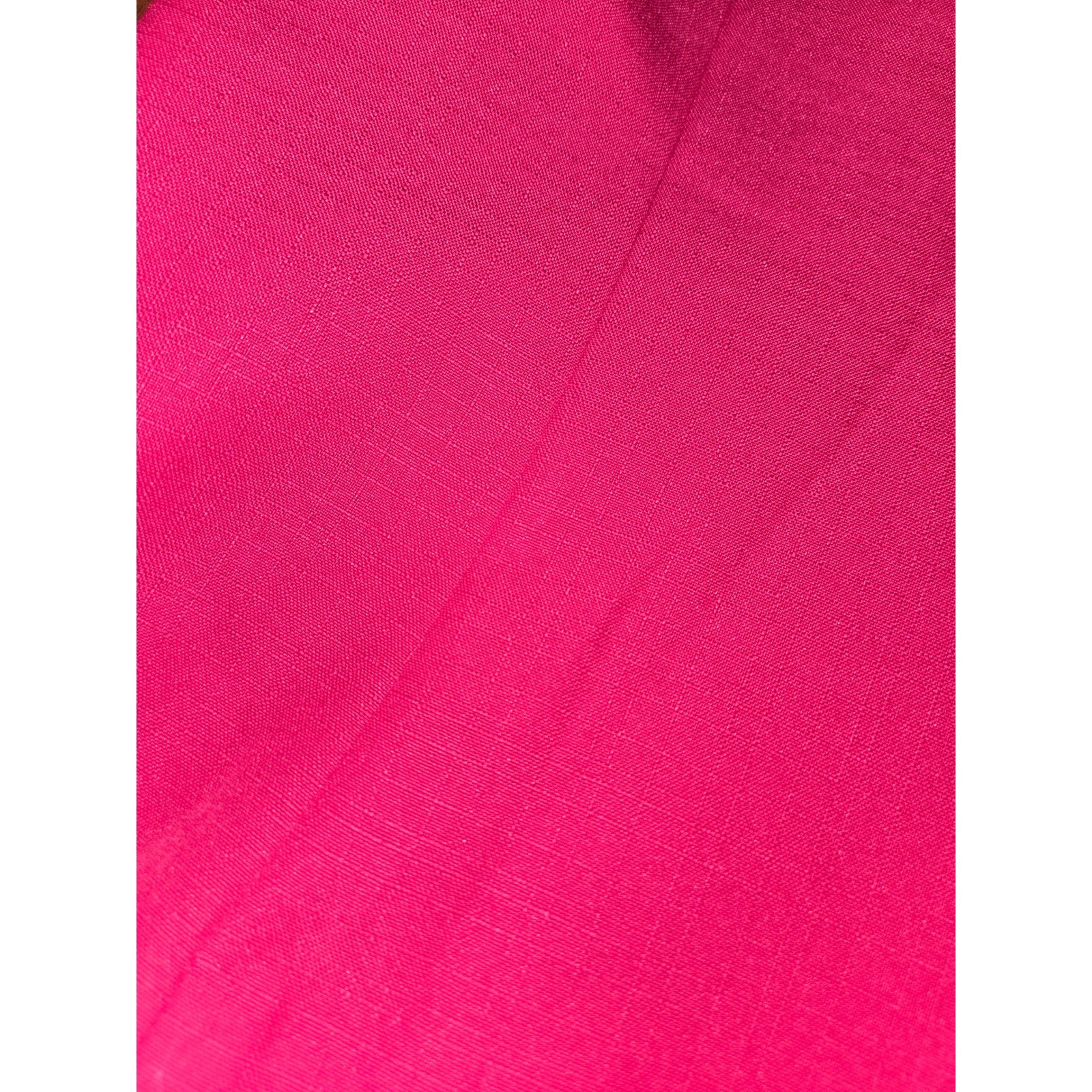 Leslie Belle Women 14 Petite Hot Pink Soutache Trim Short Sleeve Blazer Vintage
