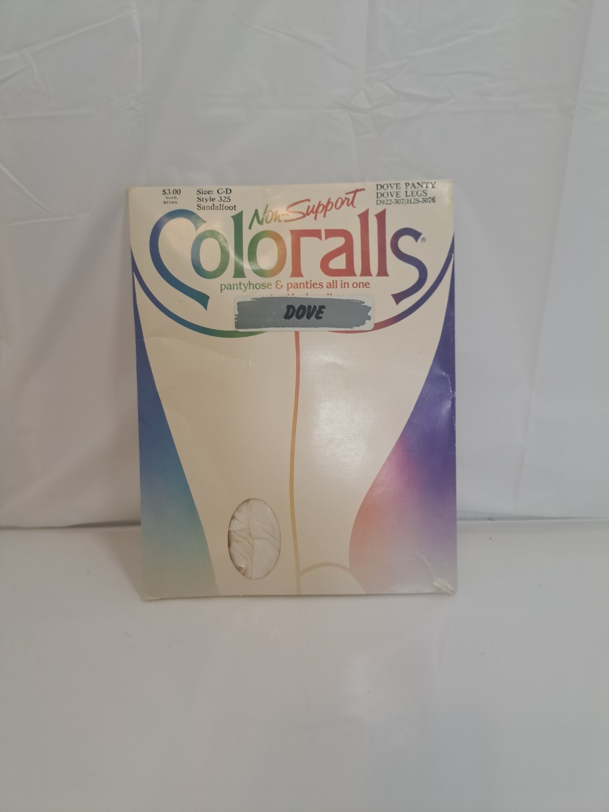 Vintage Coloralls Sandalfoot Pantyhose White- Size A-B-New SEALED