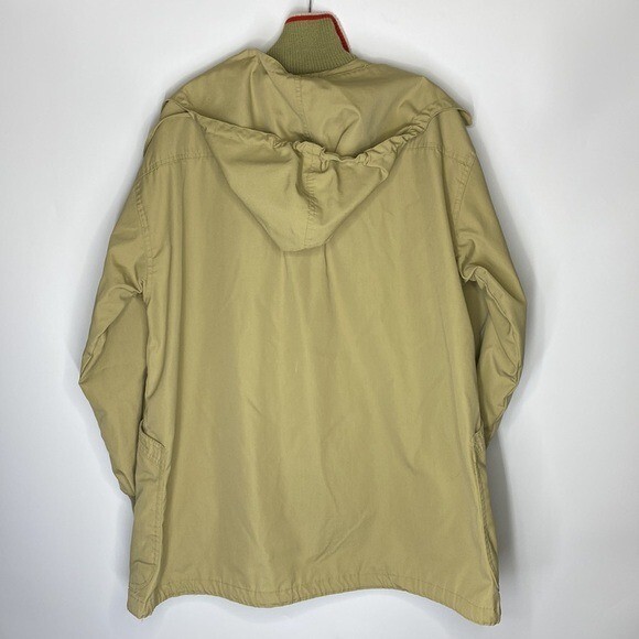 Vintage Foxland By Lanson Tan Hooded Shirt Jacket 13/14 Medium