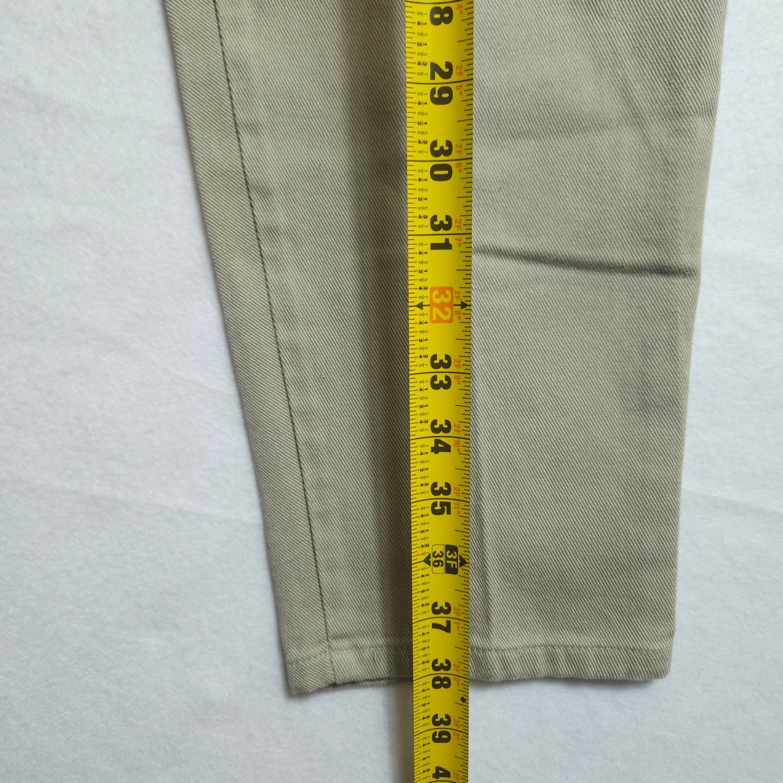Vintage 90s Pizzazz High Waisted Khaki Pants Tapered Leg Cotton Mom Trousers 16P