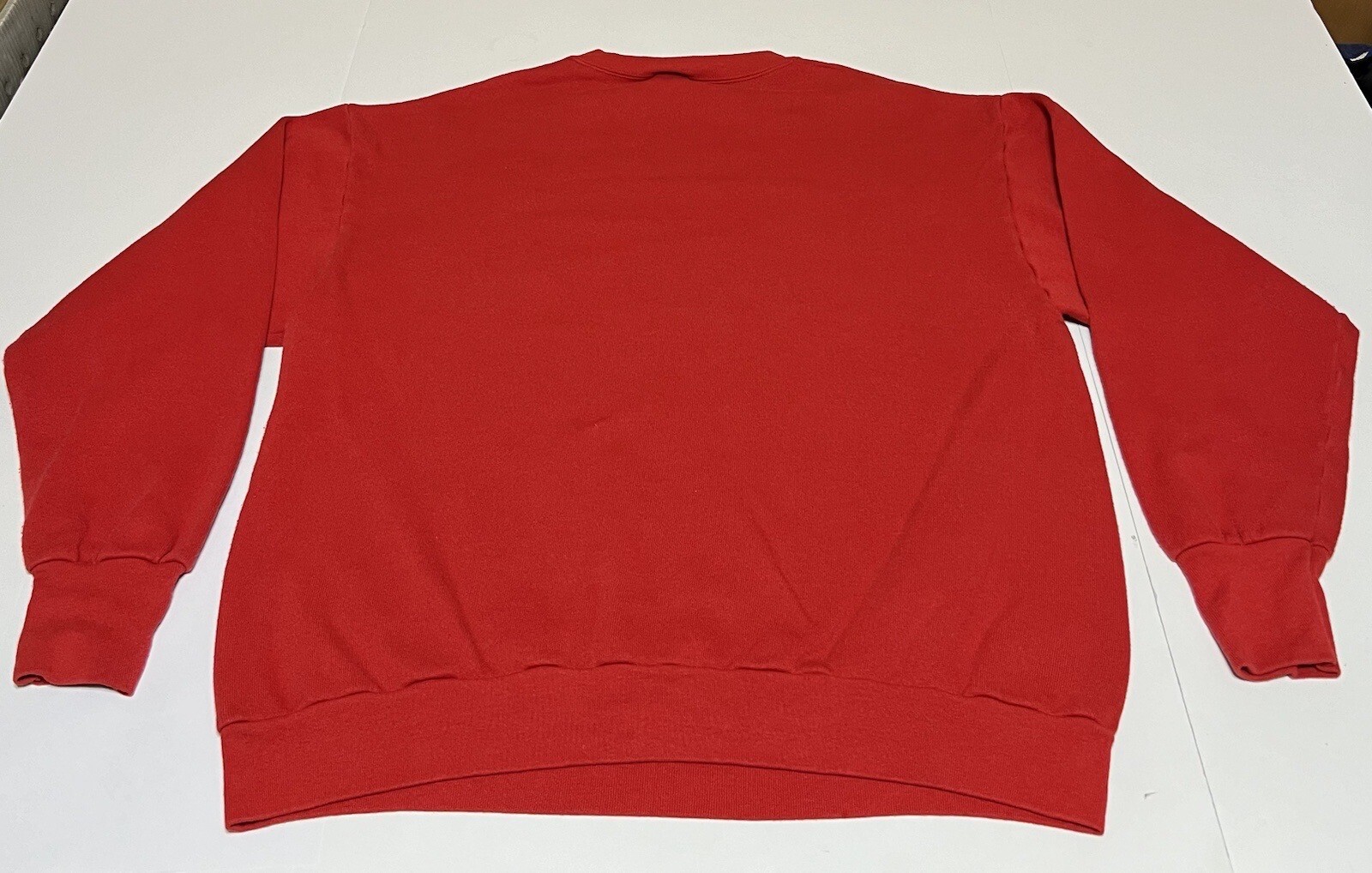 VTG Holiday Time Womens Sz Large Red Christmas Noel Sweatshirt Santa Scene
