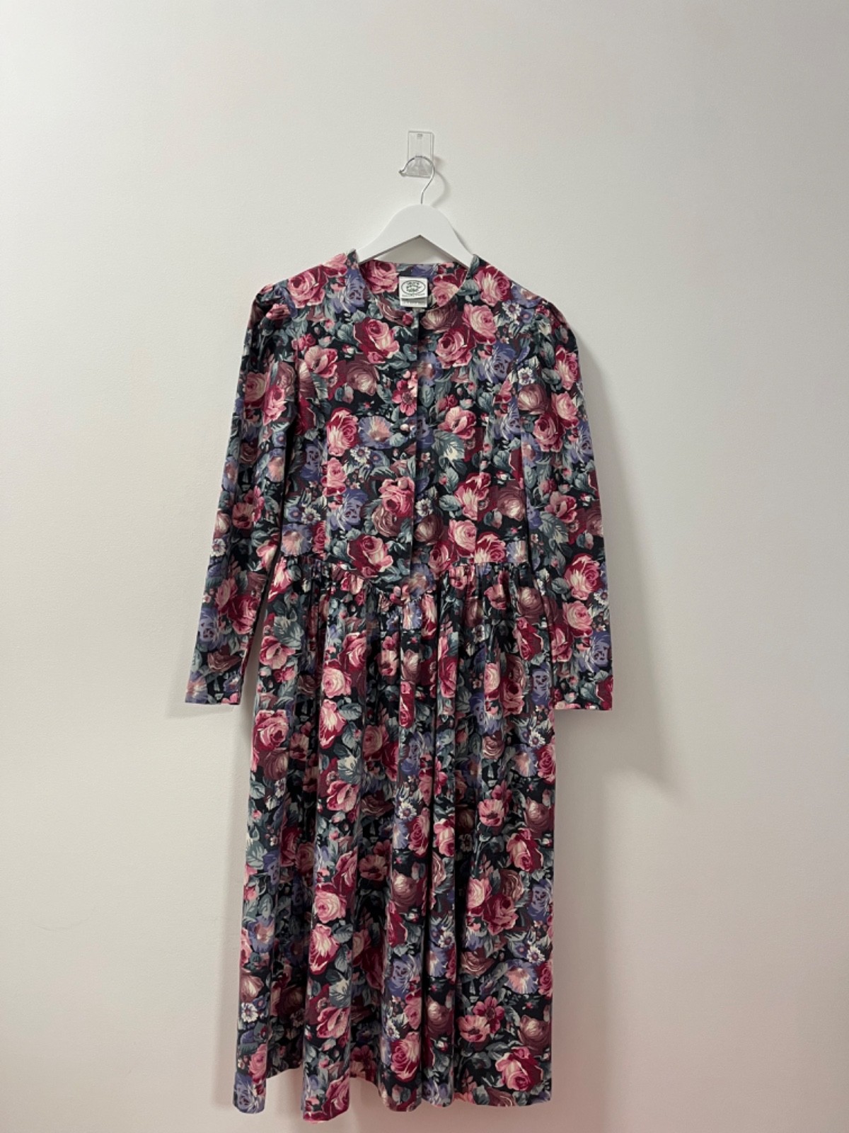 Vintage Laura Ashley Floral Prairie Dress UK 10 Cottagecore Midi Dress