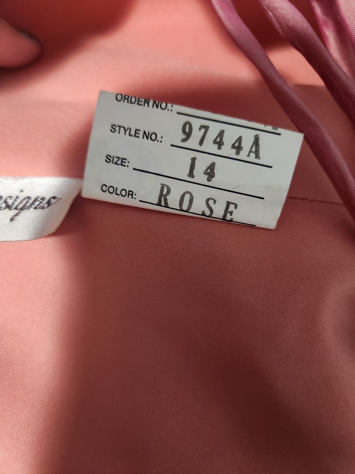 Y2K Raylia Designs Strapless Corset Gown Sz 14 Rose Pink Iridescent Taffeta Prom