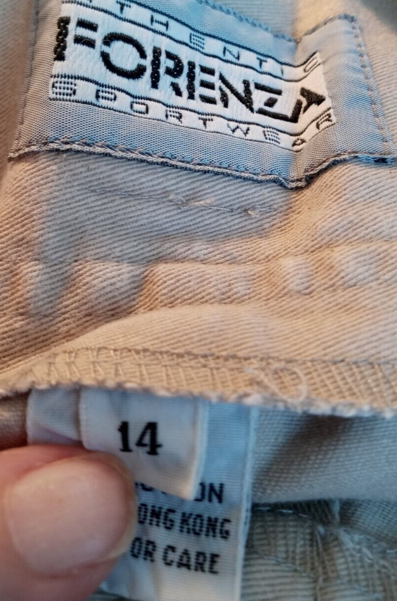 Forenza Women’s Size 14 Front Snap Long Beige Denim Skirt 100% Cotton Vintage