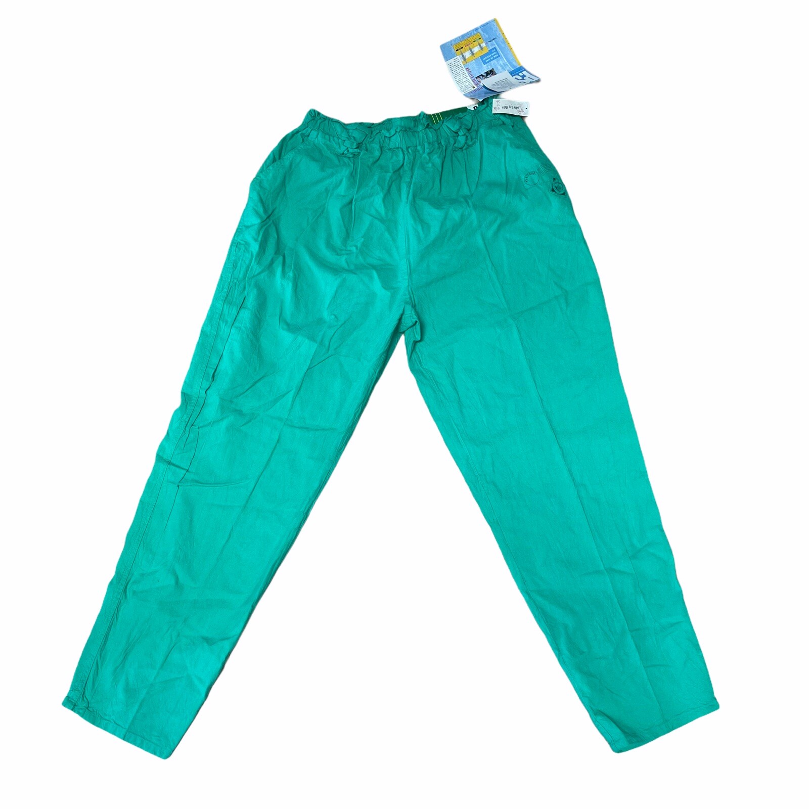 NEW Vintage 1991 Gitano Wide Leg Pants Womens Size 6S Relaxed Beach Deadstock 90