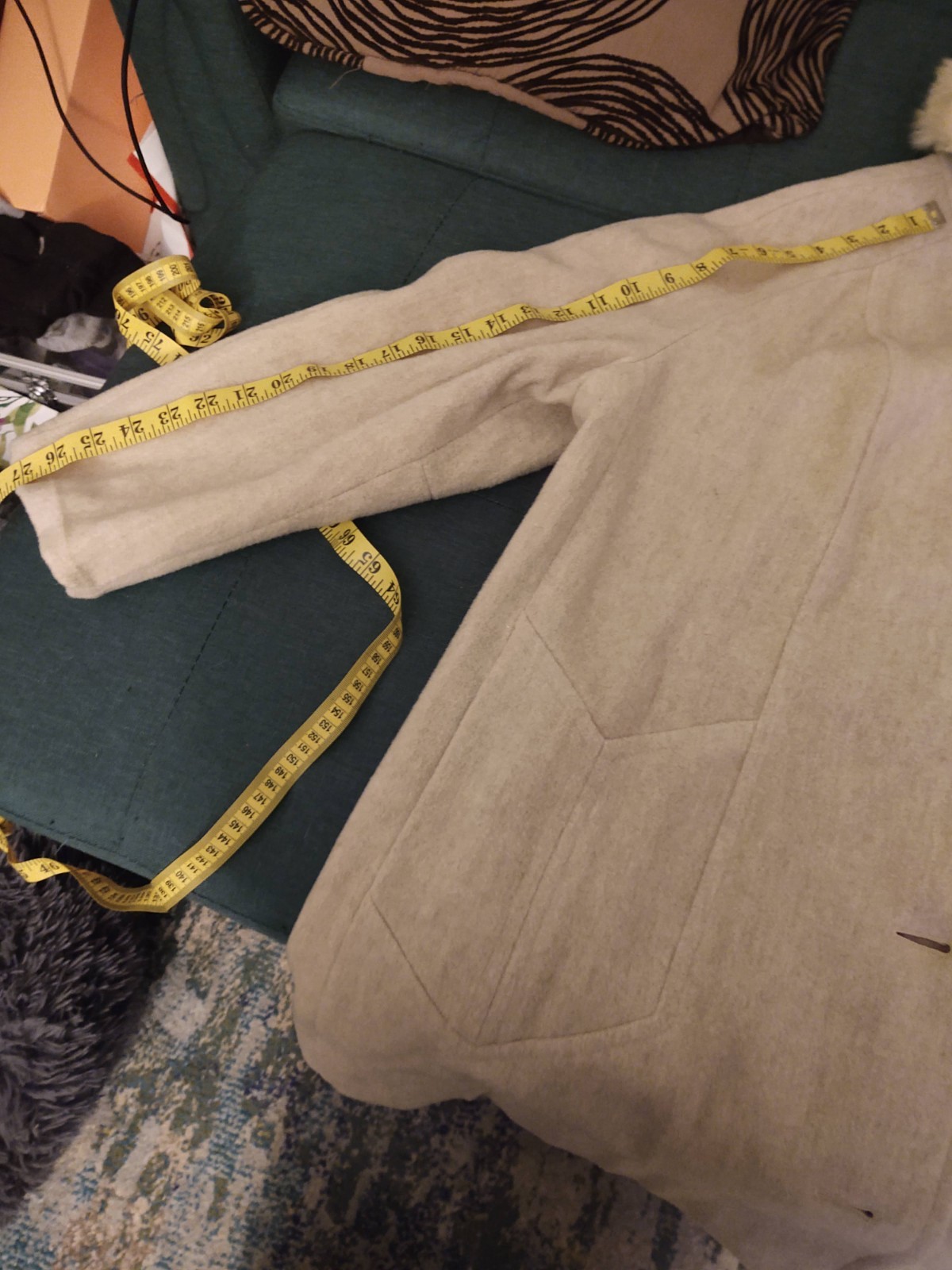 Vintage Fashionbilt 100% Wool And fur collar coat Union Made Sz XL