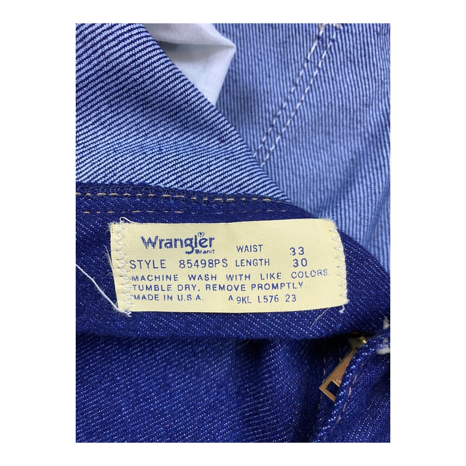 70s Wrangler Jeans Denim Women’s Style 85498PS 33”x30” USA Made MINT Vintage
