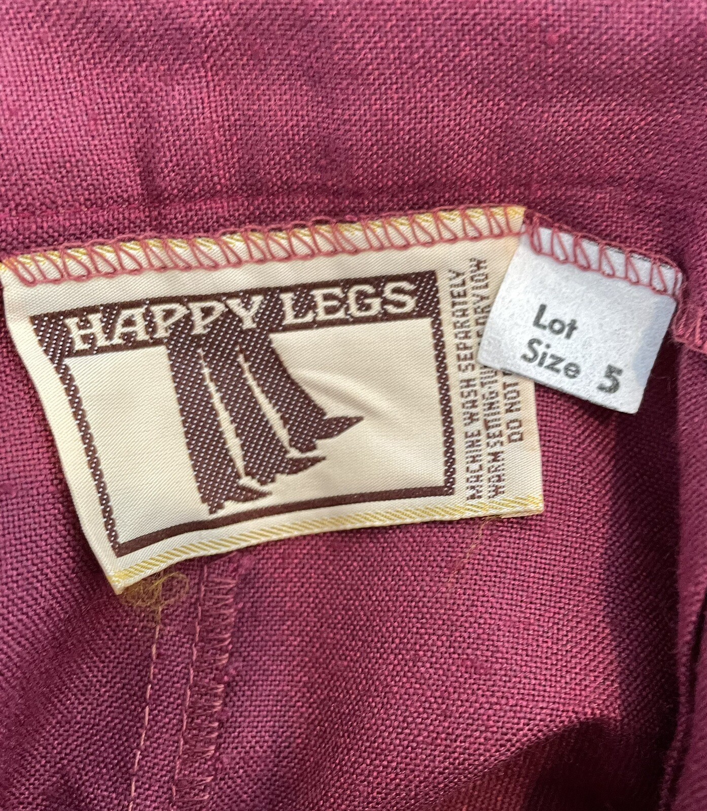 VTG 70s Happy Legs Pants SZ 5 Balloon Pants Harem Pants Waist 24″ X 28 1/2