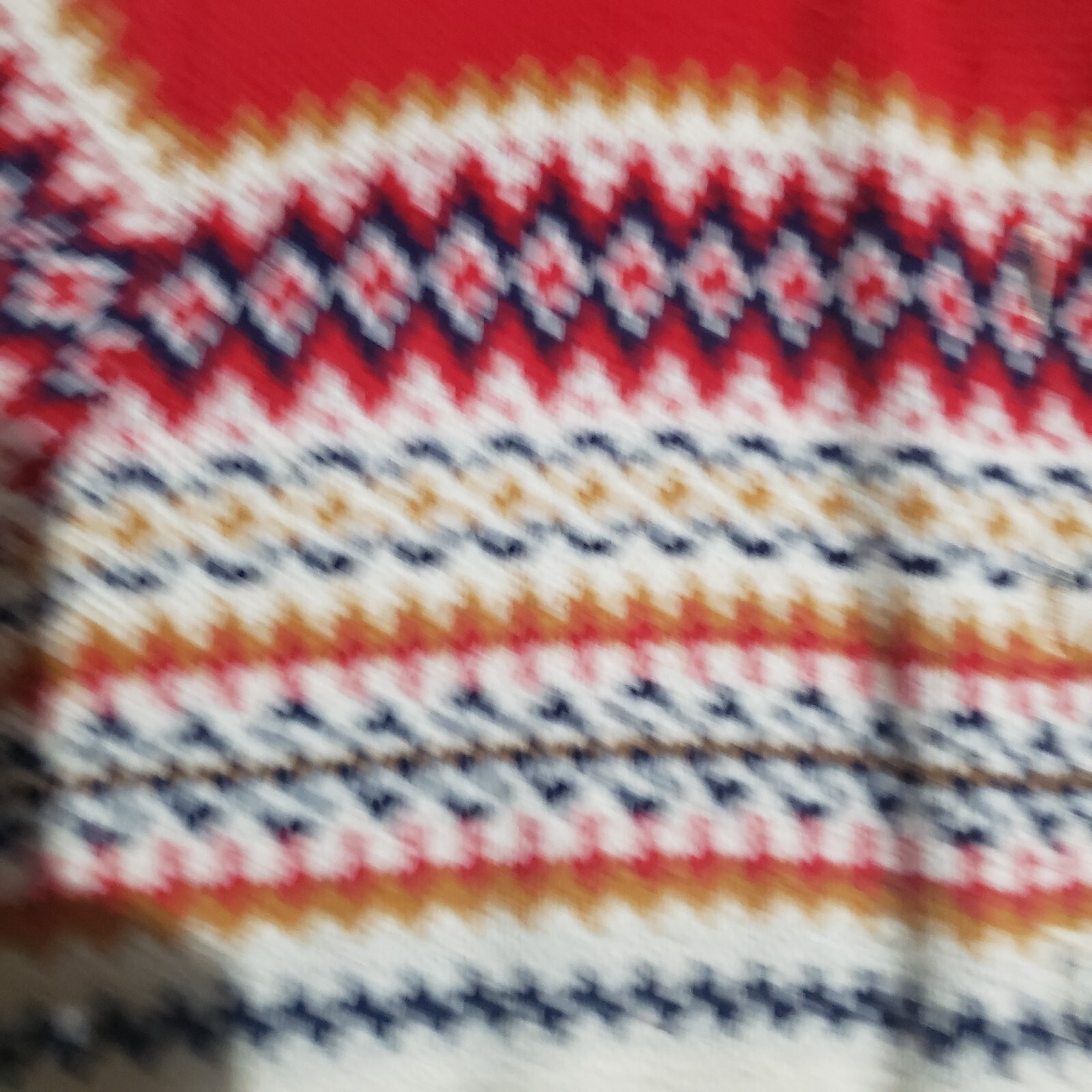 JERSILD Button Cardigan Sweater Nordic Fair Isle Women’s Acrylic USA 38 Med VTG