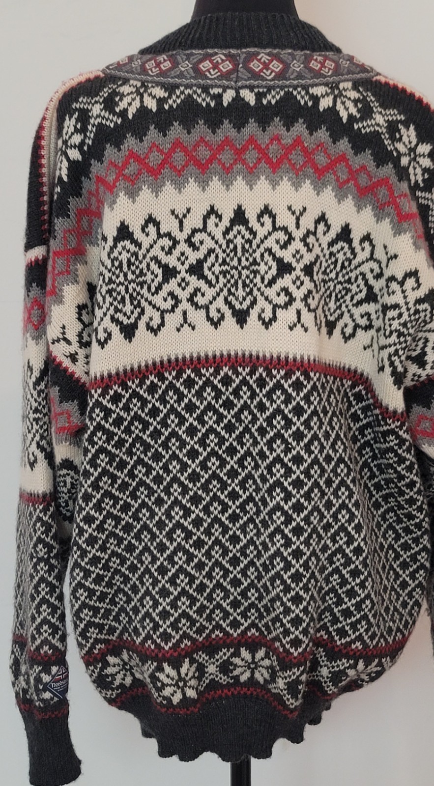 Vintage Nordstrikk Norway Virgin Wool Nordic Cardigan Sweater Womens M, Norway