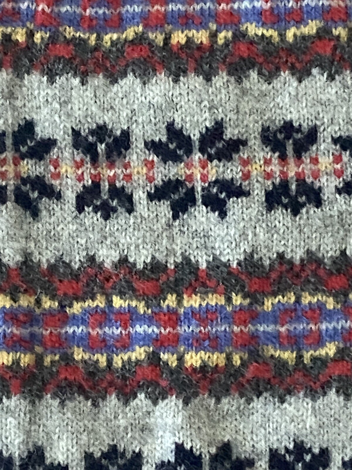 Northern Reflections Vintage Wool Cardigan Sweater Small Nordic Fair Isle Y2K