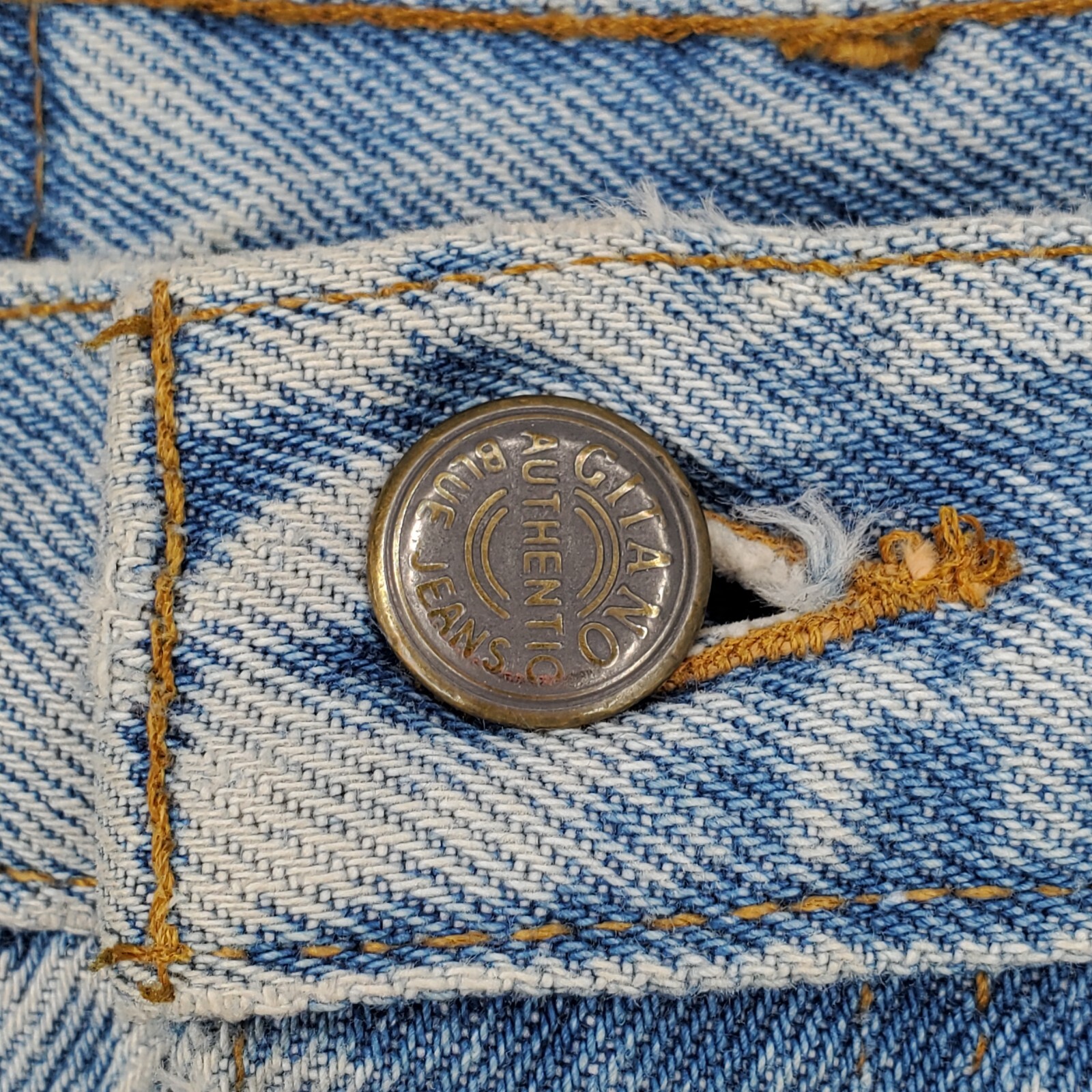 VTG 80s PS Gitano Cut Off Jean Shorts Light Wash-High Waist/Mom Waist 28″