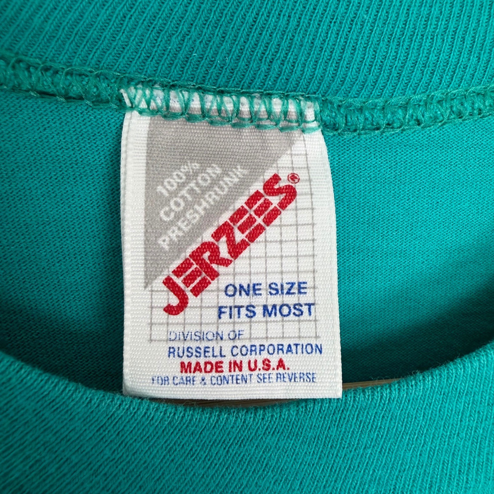 Vintage Jerzees Angel Fire New Mexico Skiing T-Shirt Dress Teal Nancy Halter OS