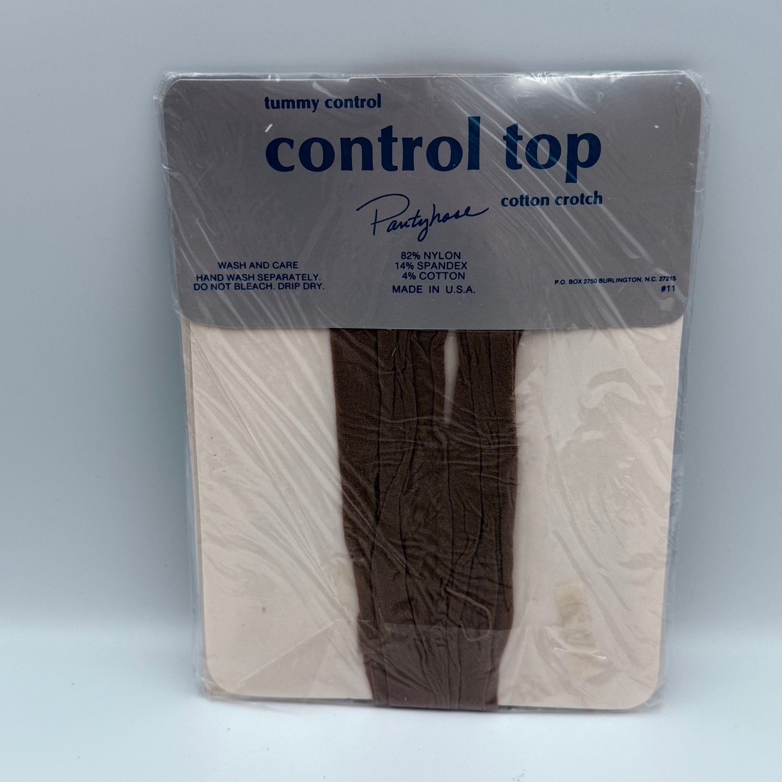 Vintage NOS Pantyhose Lot 5 Light Support Control Top Taupe Black Beige Med Tall