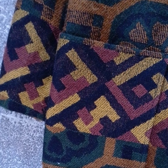 VINTAGe 80/90s WOOL Colorful Geometric Patterned Blazer MR.JAX
