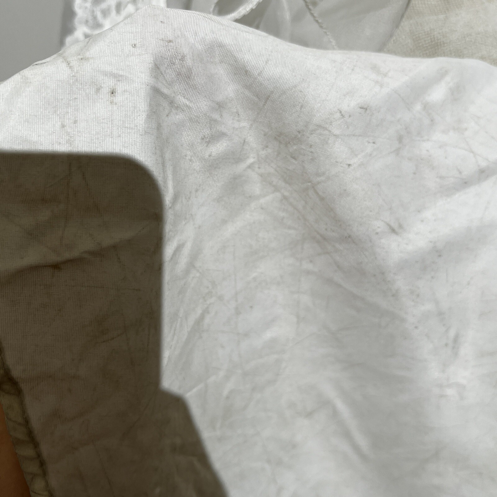 Vintage 1970s Bridal Originals White Cottagecore Wedding Dress Ruffle Lace Small