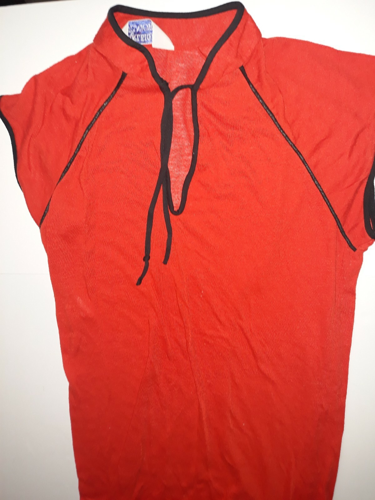Vintage 70s Berkleigh Juniors Red & Black Women’s Jumpsuit Size 11 RARE