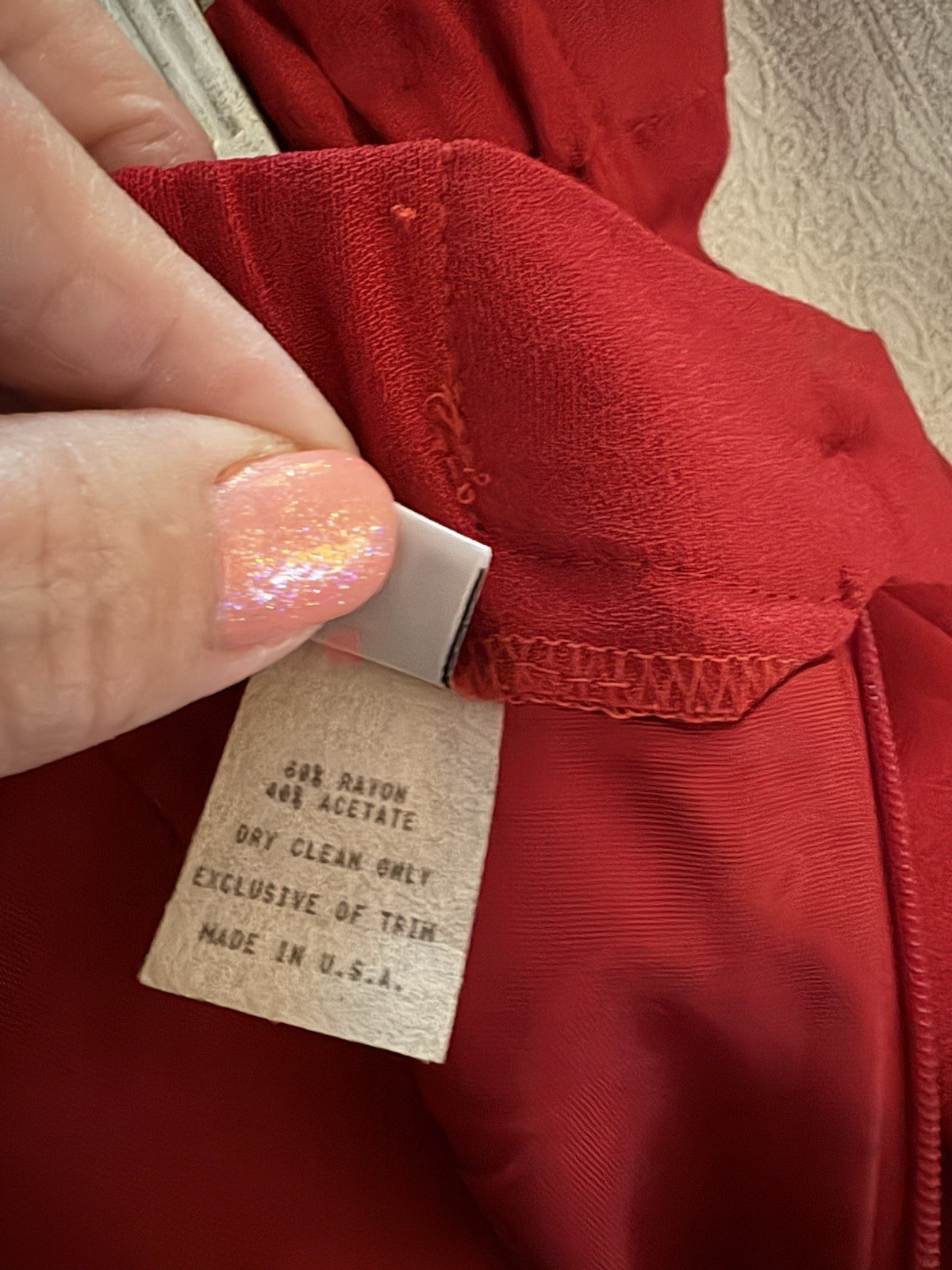 Rare Vintage *NWT* Two Piece Red Skirt Set Anthony Sicari Size 14
