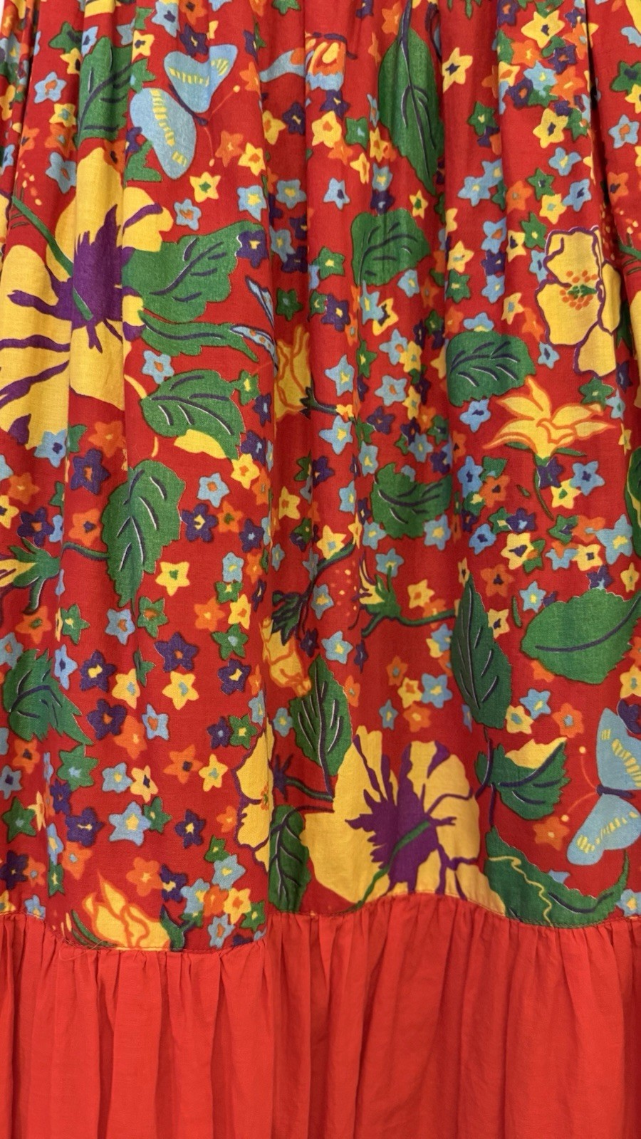 Yves Saint Laurent 1970’s Floral Print Vintage Wrap Skirt RARE YSL