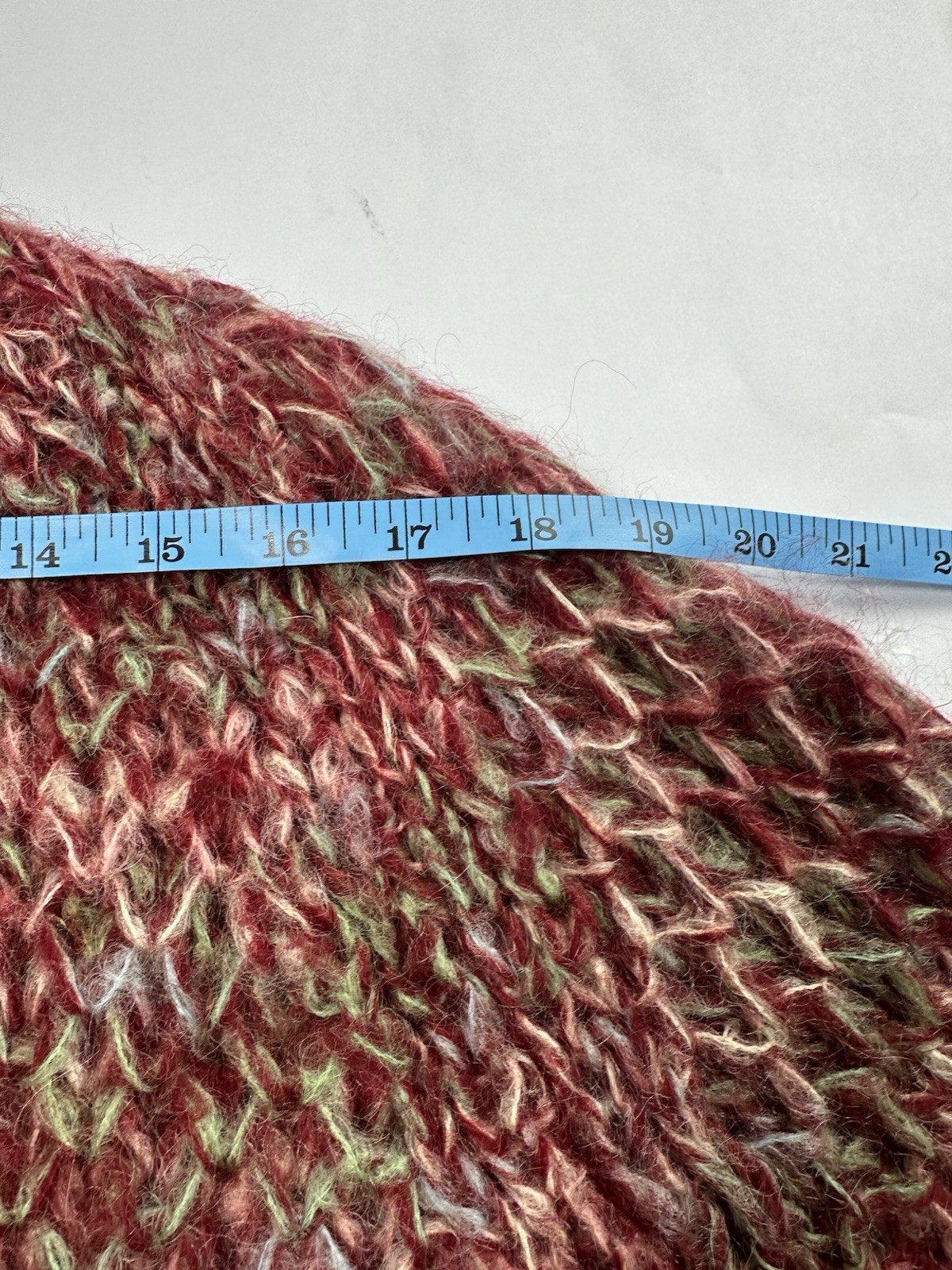 Rare! Vintage 1950’s Sweater Wool Mohair Thick Knit Made In Italy Wooden Buttons