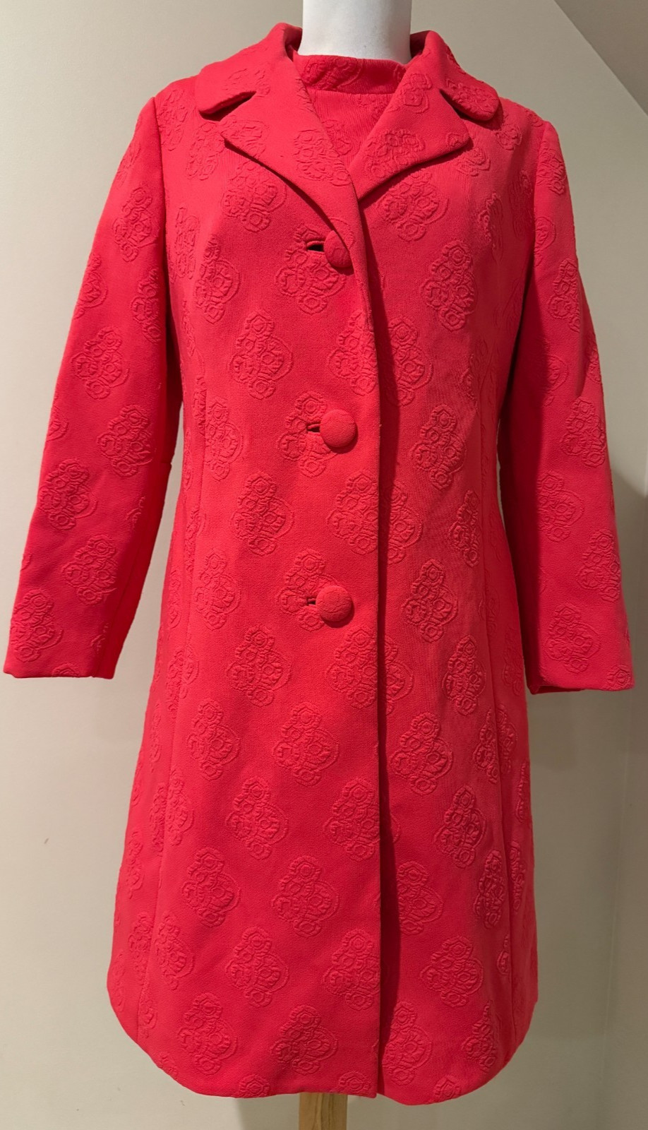 EDITH FLAGG California Womens Vintage Pink Dress & Blazer Jacket Suit Set – 6/8