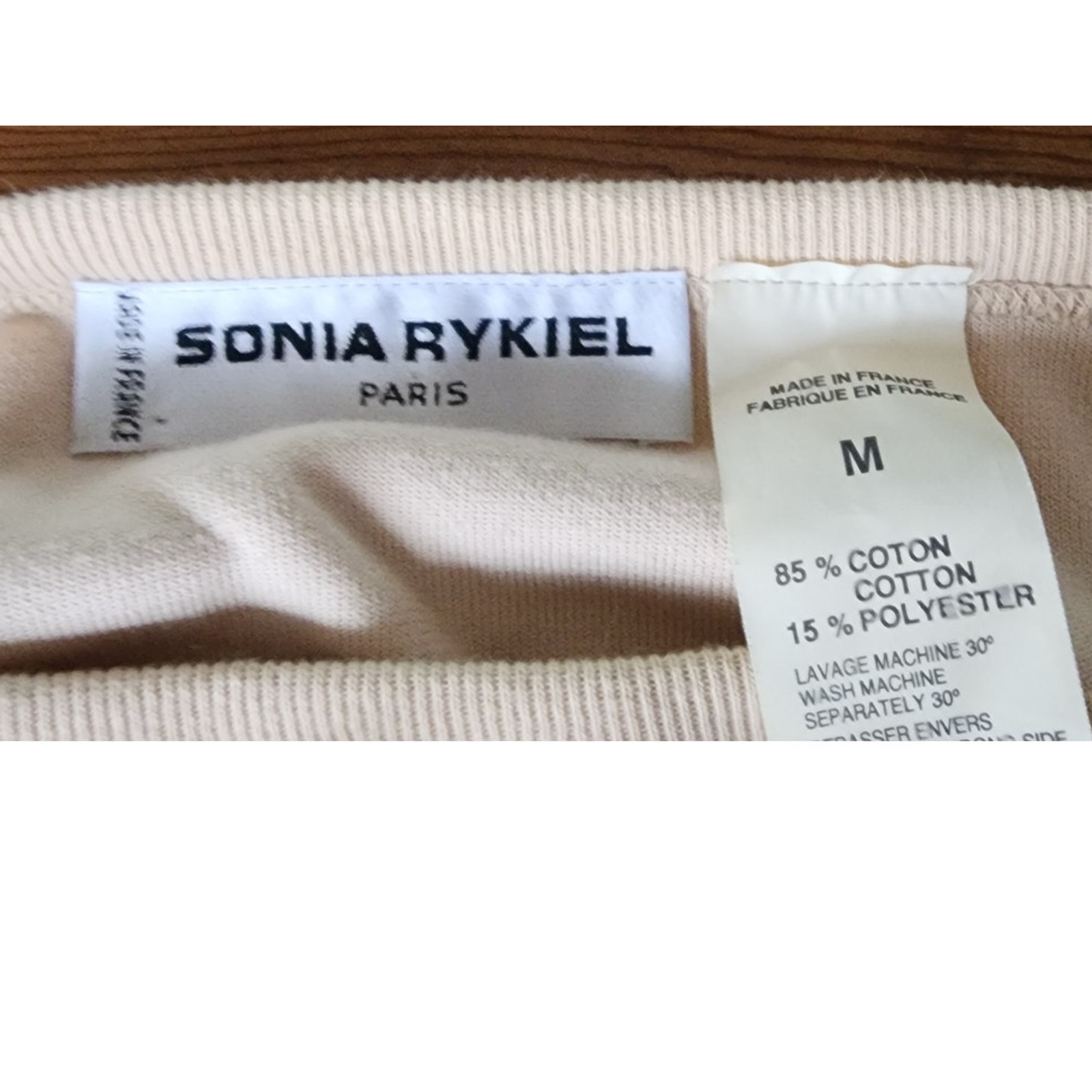 Vintage 90s Sonia Rykiel Velour Track Suit Beige w/Gold Buttons