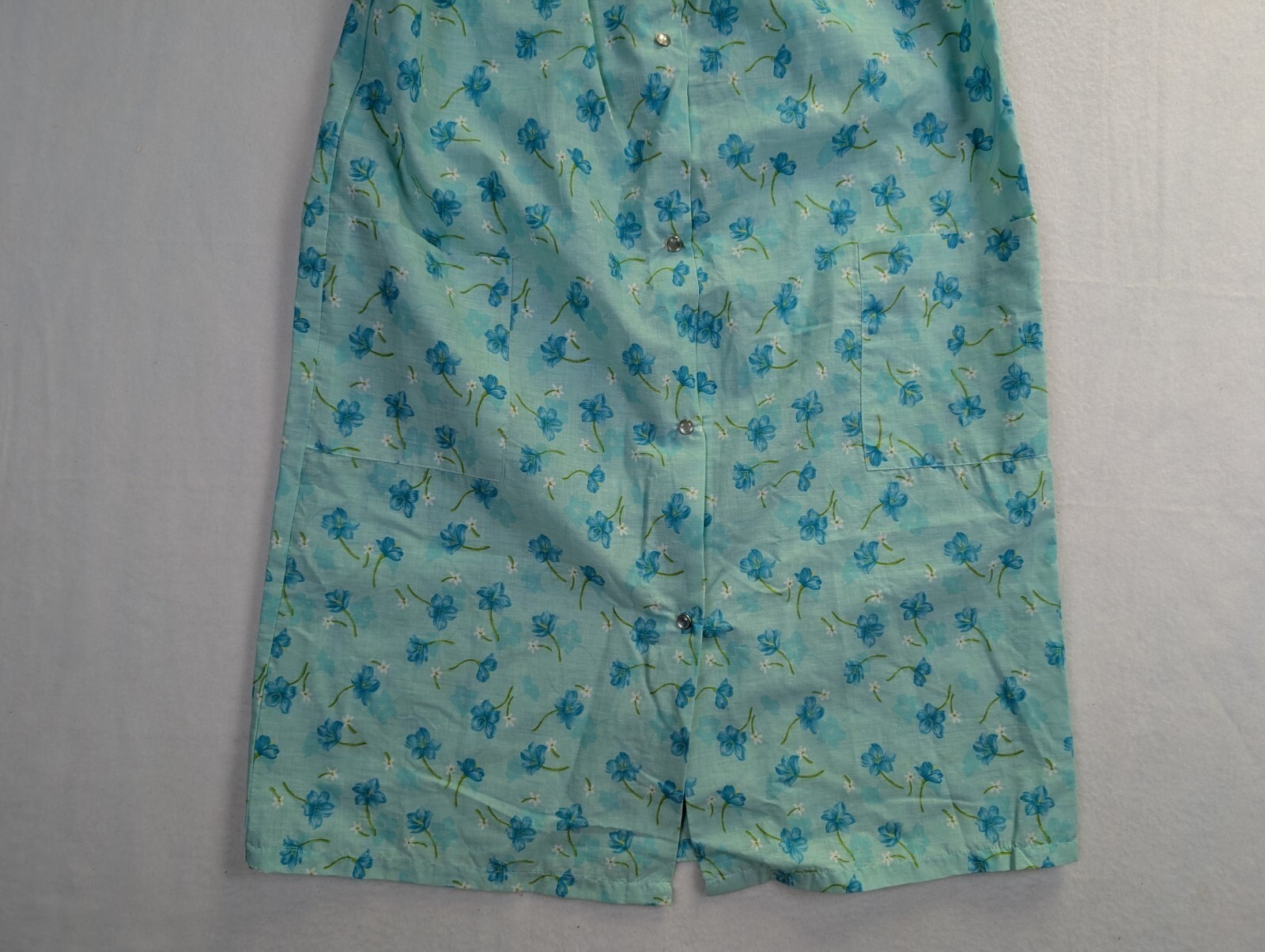 Ashley Taylor Womens Gown Size S Sleeveless Granny Sleep Wear Cotton Blend Green