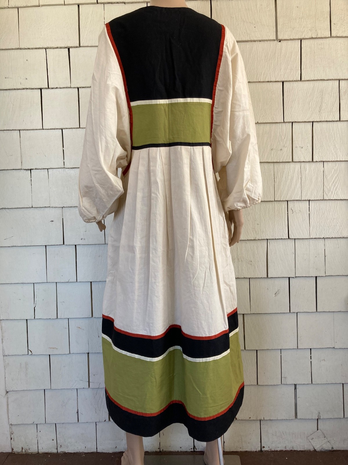 Vintage Festive Cottagecore 1970s Krist Gudnason California Dress Size Small