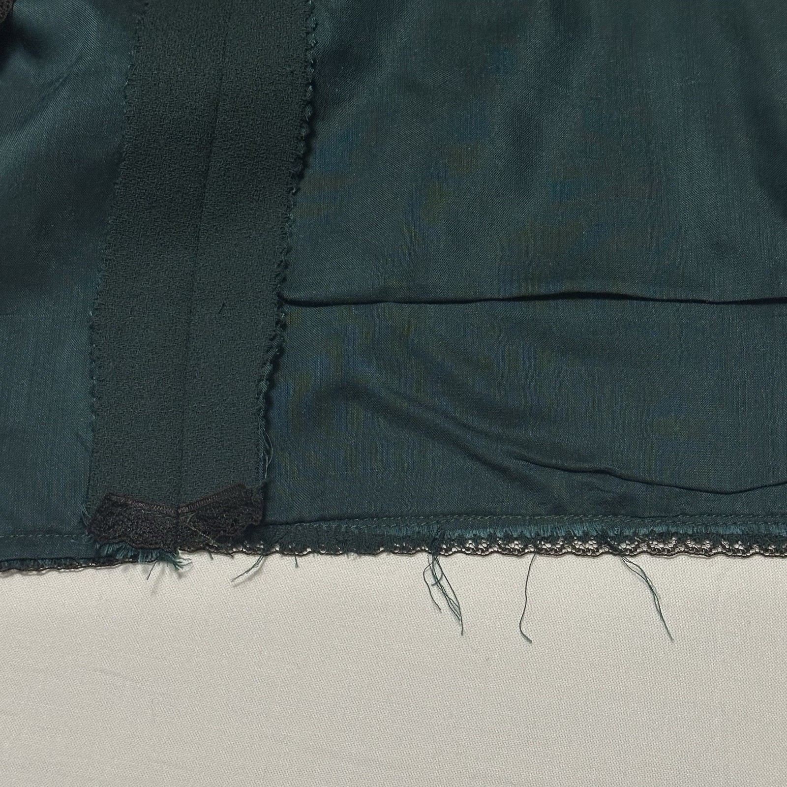 Vintage 70s Mollie Parnis Boutique Dark Green Dress
