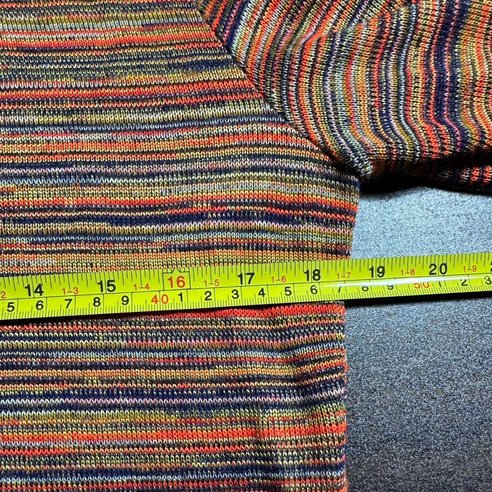 Vintage 1960’s Loungewear by Gossard Multicolor Orange Stripe Kimono Robe Dress