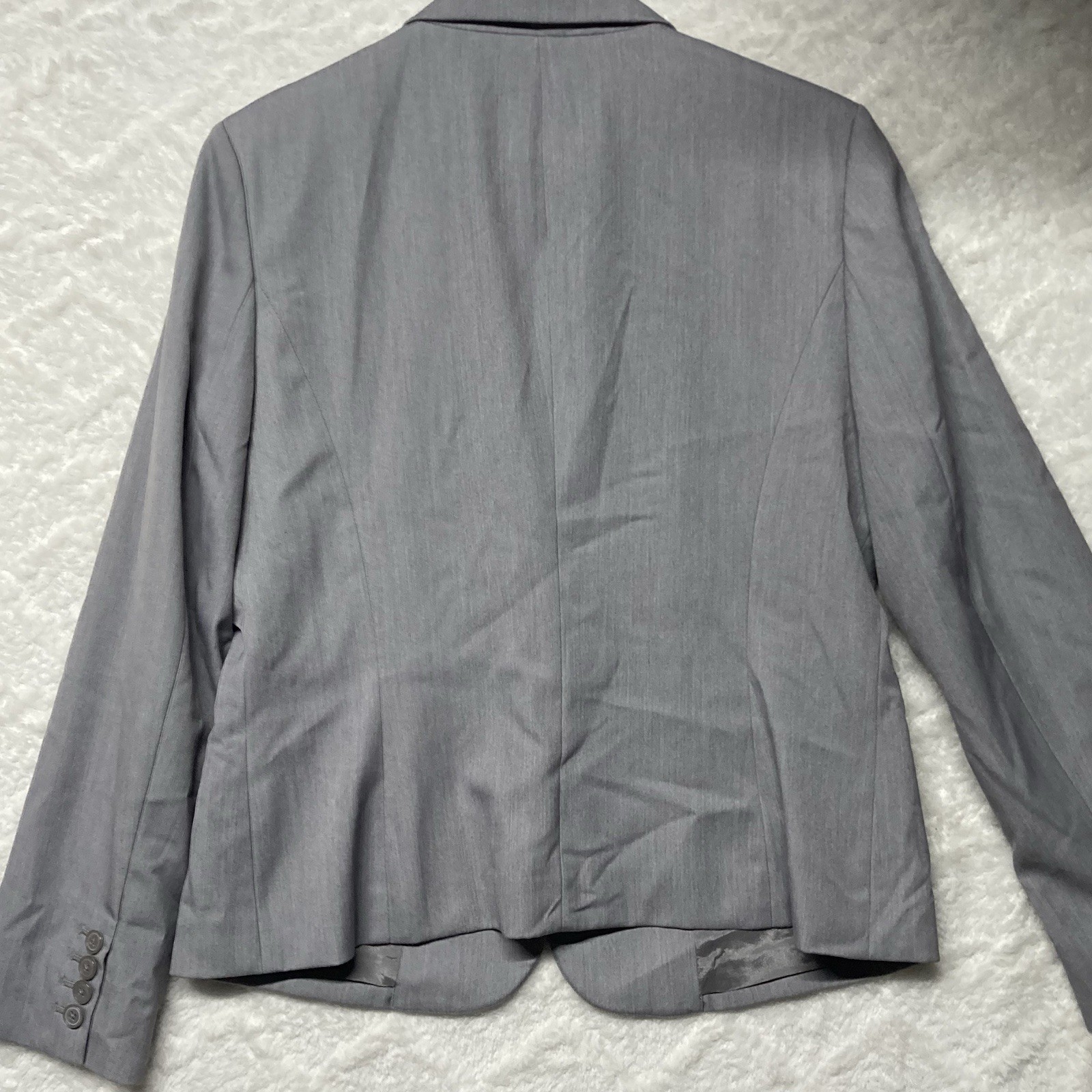 Skirt Suit Womens Size 10 Stretch Gray ANNE KLEIN 2 piece Professional Workwear