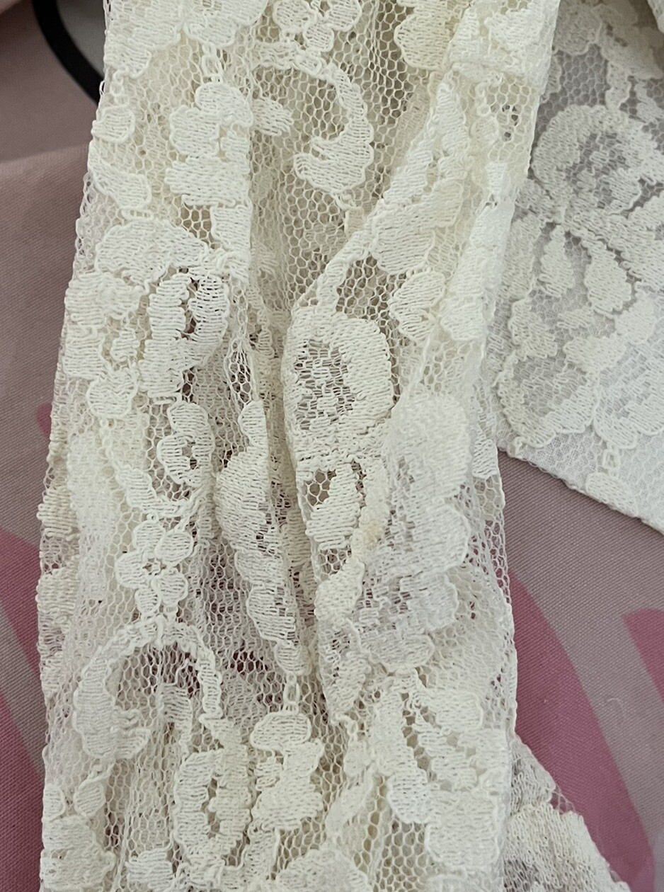 vintage alice stuart lace peasant bohemian victorian blouse