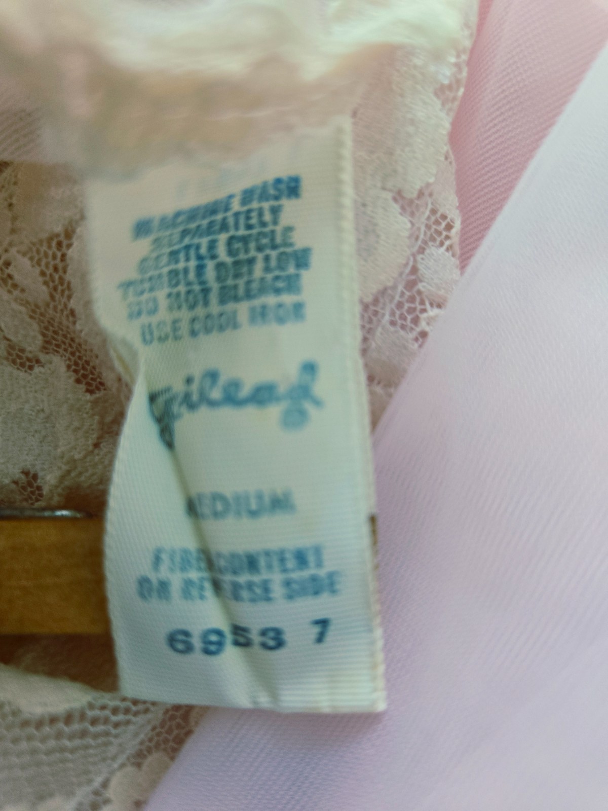 Vtg 60s Gilead Pink Dbl Layer Nylon Chiffon Nightgown Long Peignor Robe SET M
