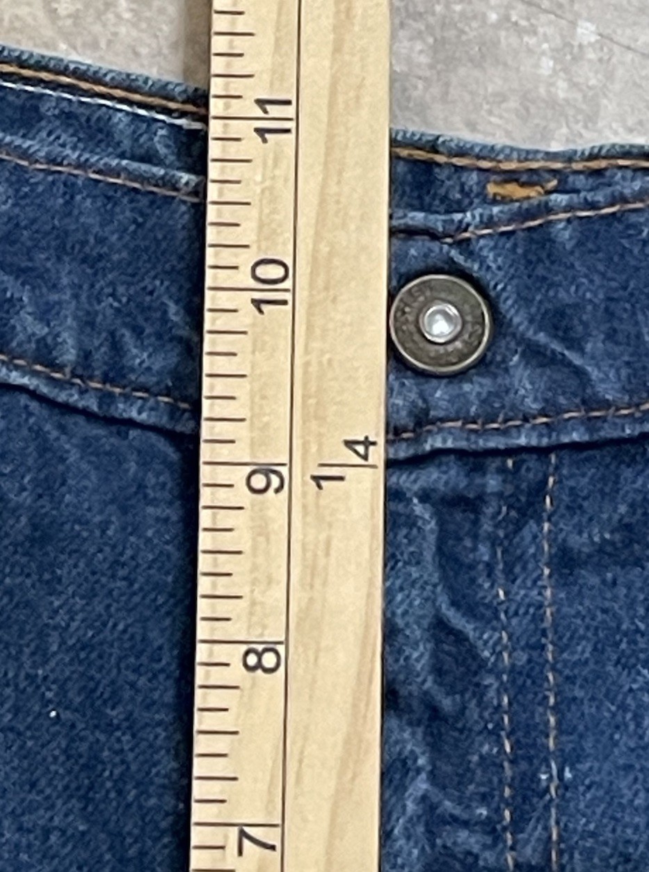 Vtg Levi’s White Label Orange Tab Jeans Custom 24×27 Scovill Zipper Snap Button