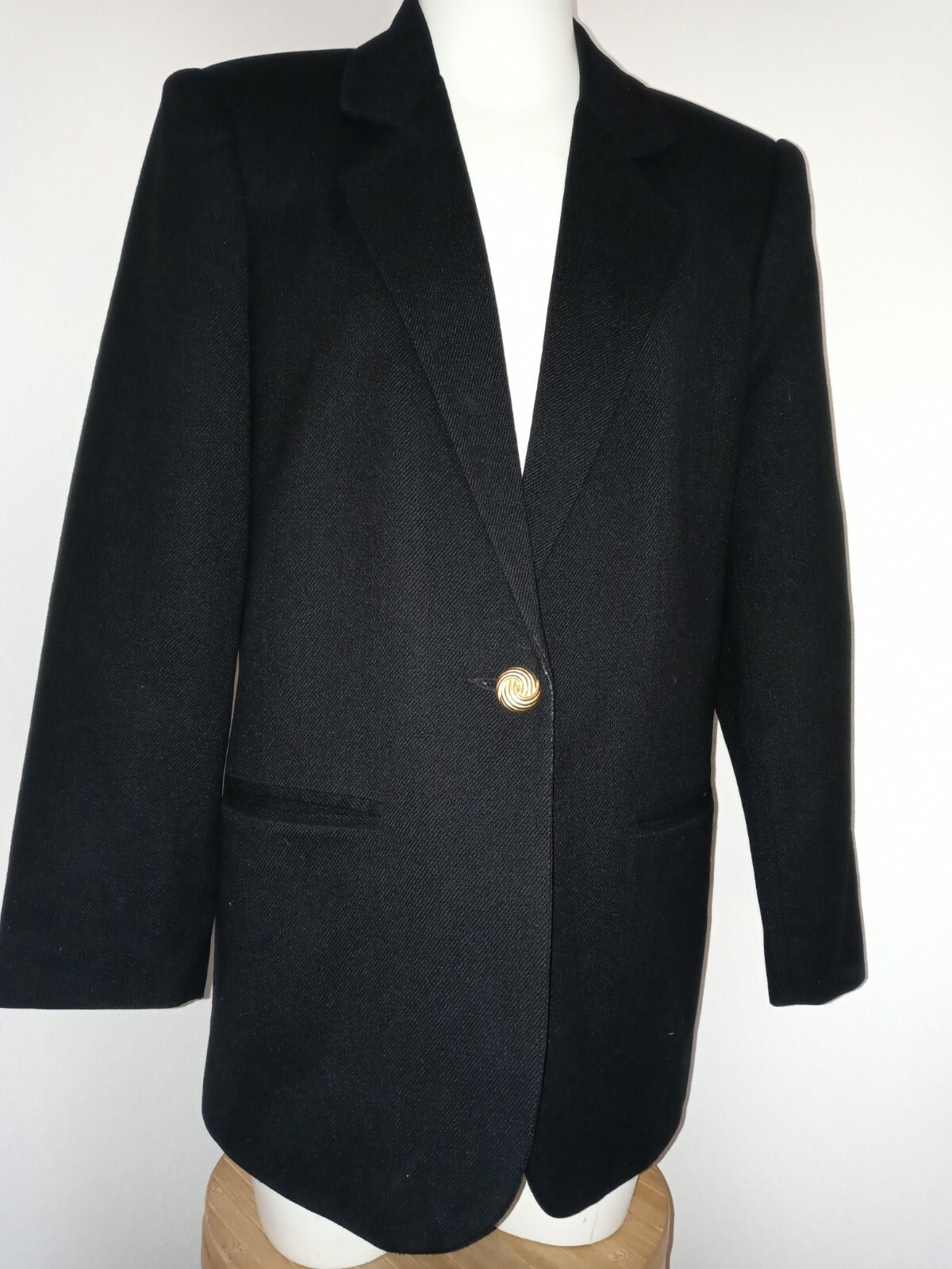 Savannah Blazer Black Vintage Sz 4 For Womens (B51)