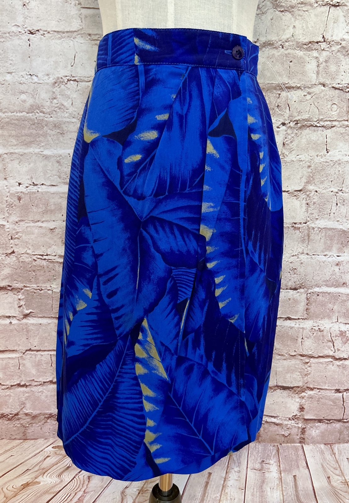 Vintage SUNG SPORT by Alfred Sung True Sarong Wrap Skirt Tropical Floral Size 6