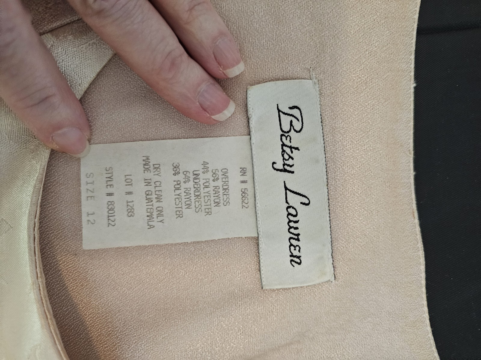 90s Vintage Casual Mother Of The Bride Dress Size 12