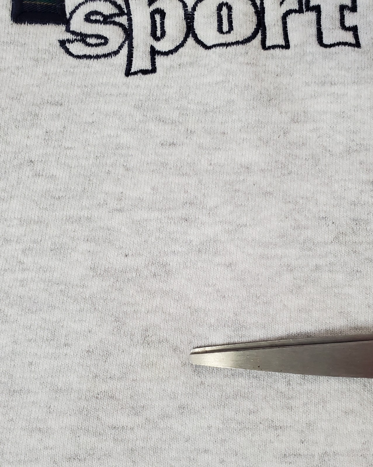 Vintage Paris Sport Club Crewneck Sweatshirt 90’s Y2K Embroidered Plaid Letters