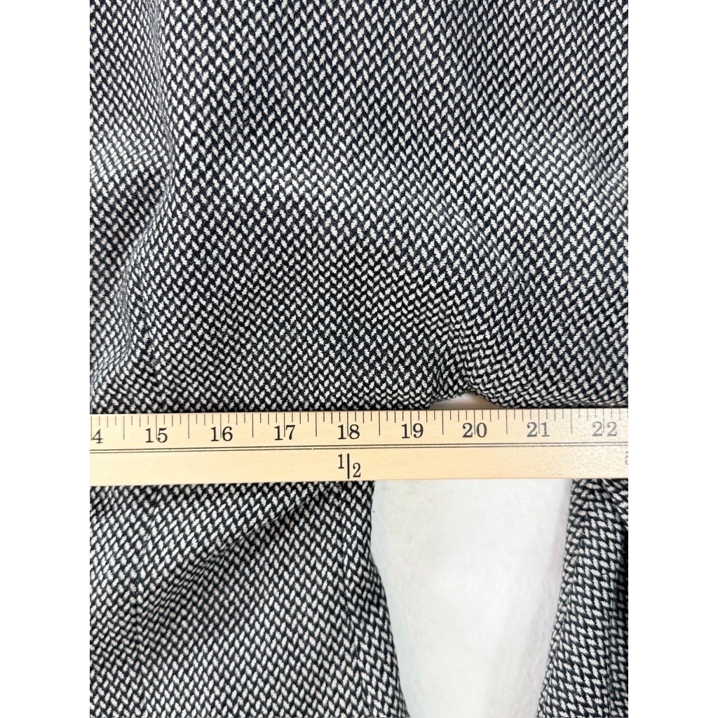 Vintage Emily 2 Piece Skirt Suit Black White Textured Set Unknown Size
