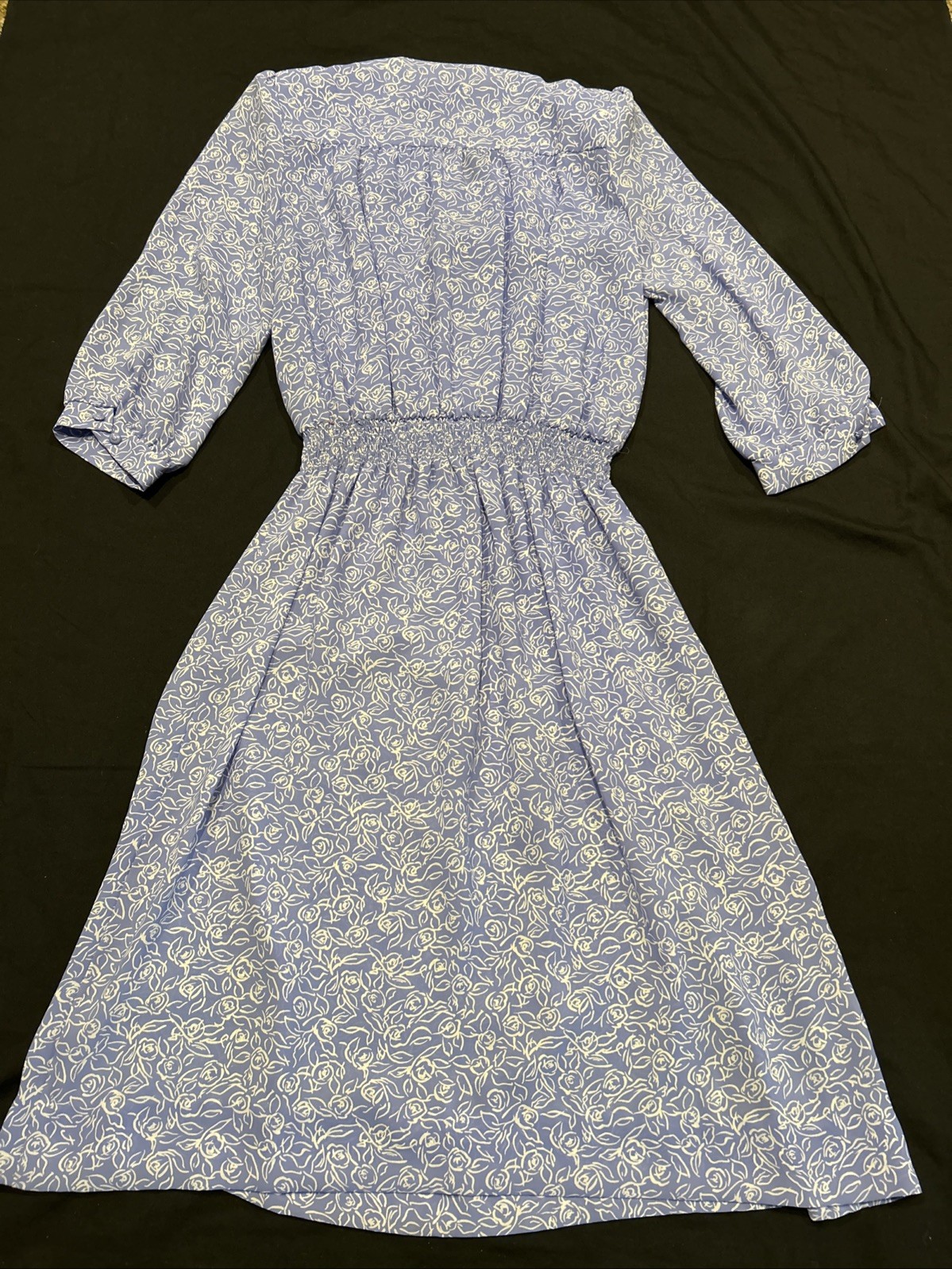 Vtg Lady Carol Of New York Pastel Floral Blouson Dress Size 14 B13