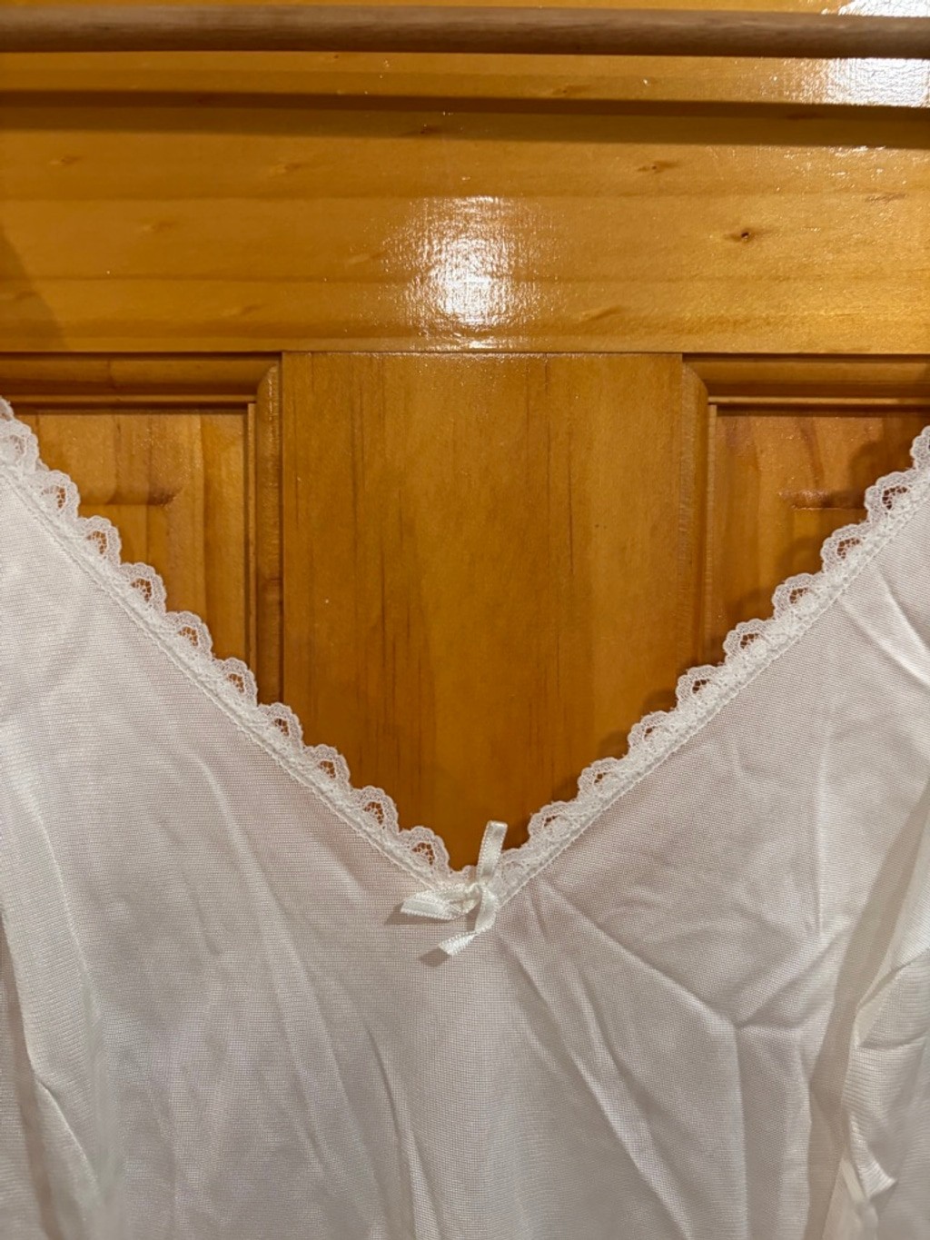 Vintage Warner’s White Bridal Slip Dress 34 Wedding Lingerie Antron Nylon USA