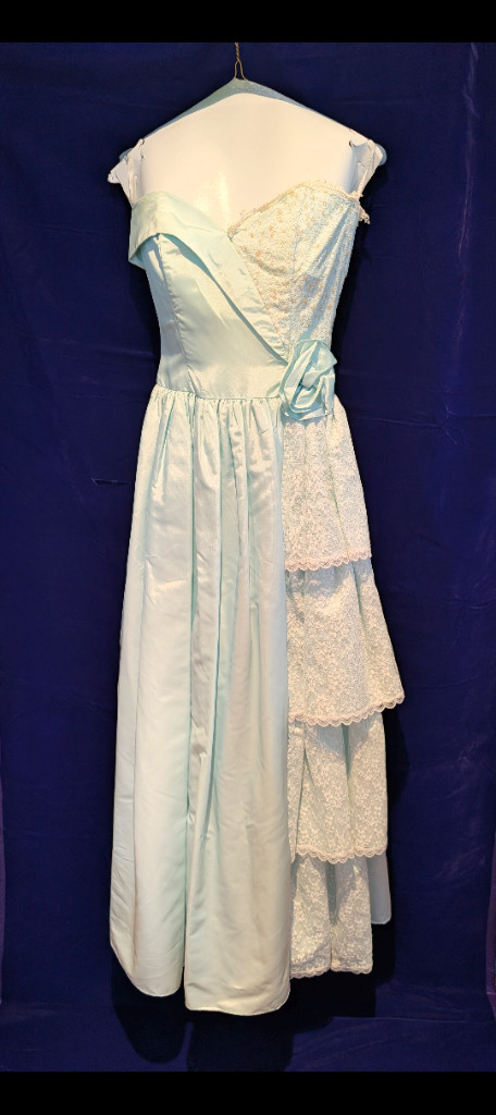 vintage jessica mcclintock gunne sax dress size 7 blue pre-owned