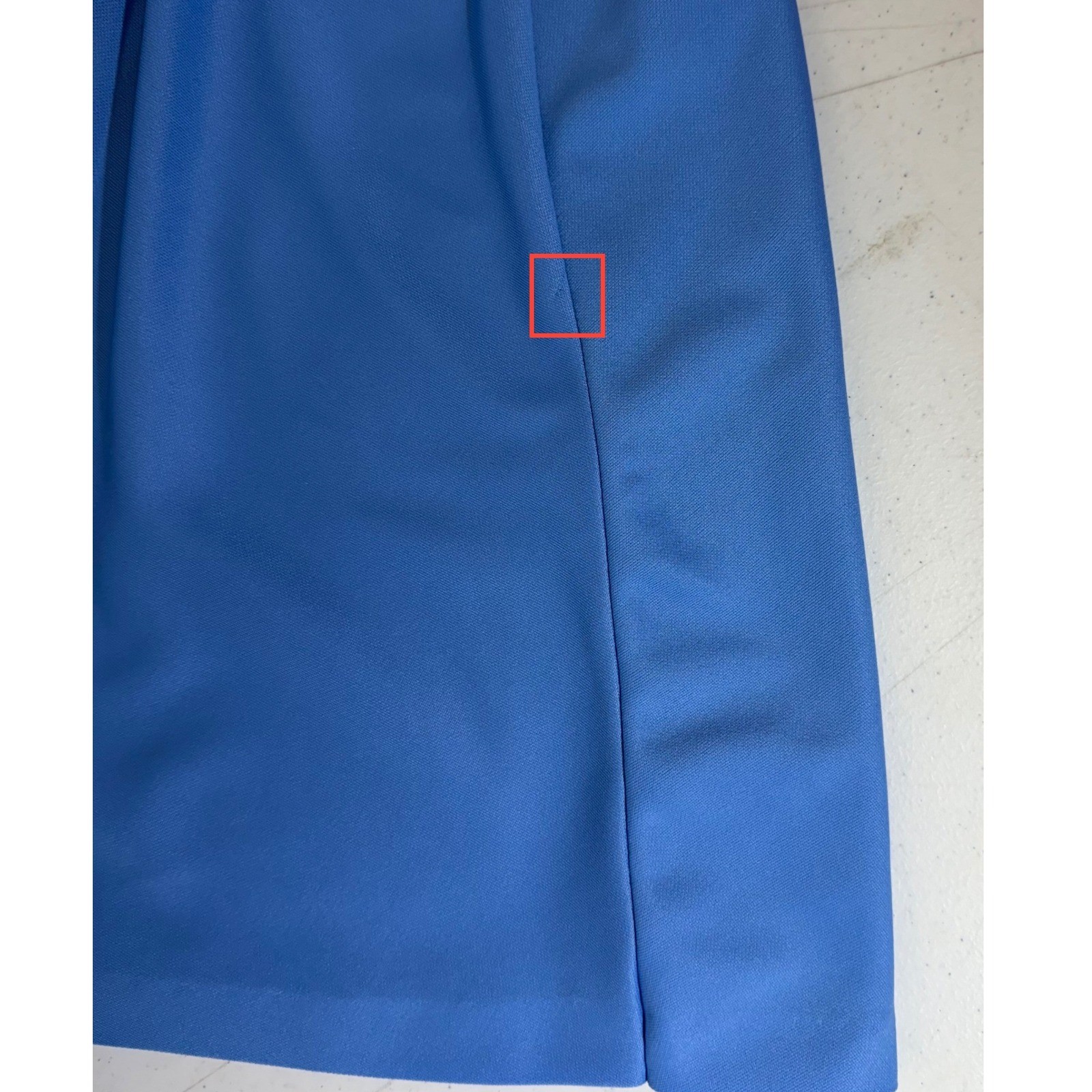 Center Stage Pleated Skirt Blue 14 (28×23.5) Vintage Retro Career Secretary READ