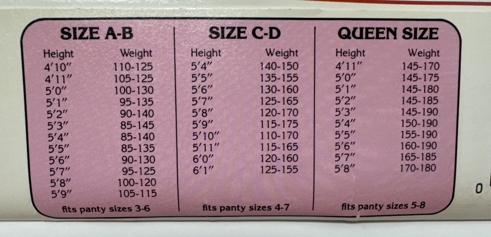 Vintage Coloralls Control Top Pantyhose(Size C-D Soft Black)Style 335 Sandalfoot