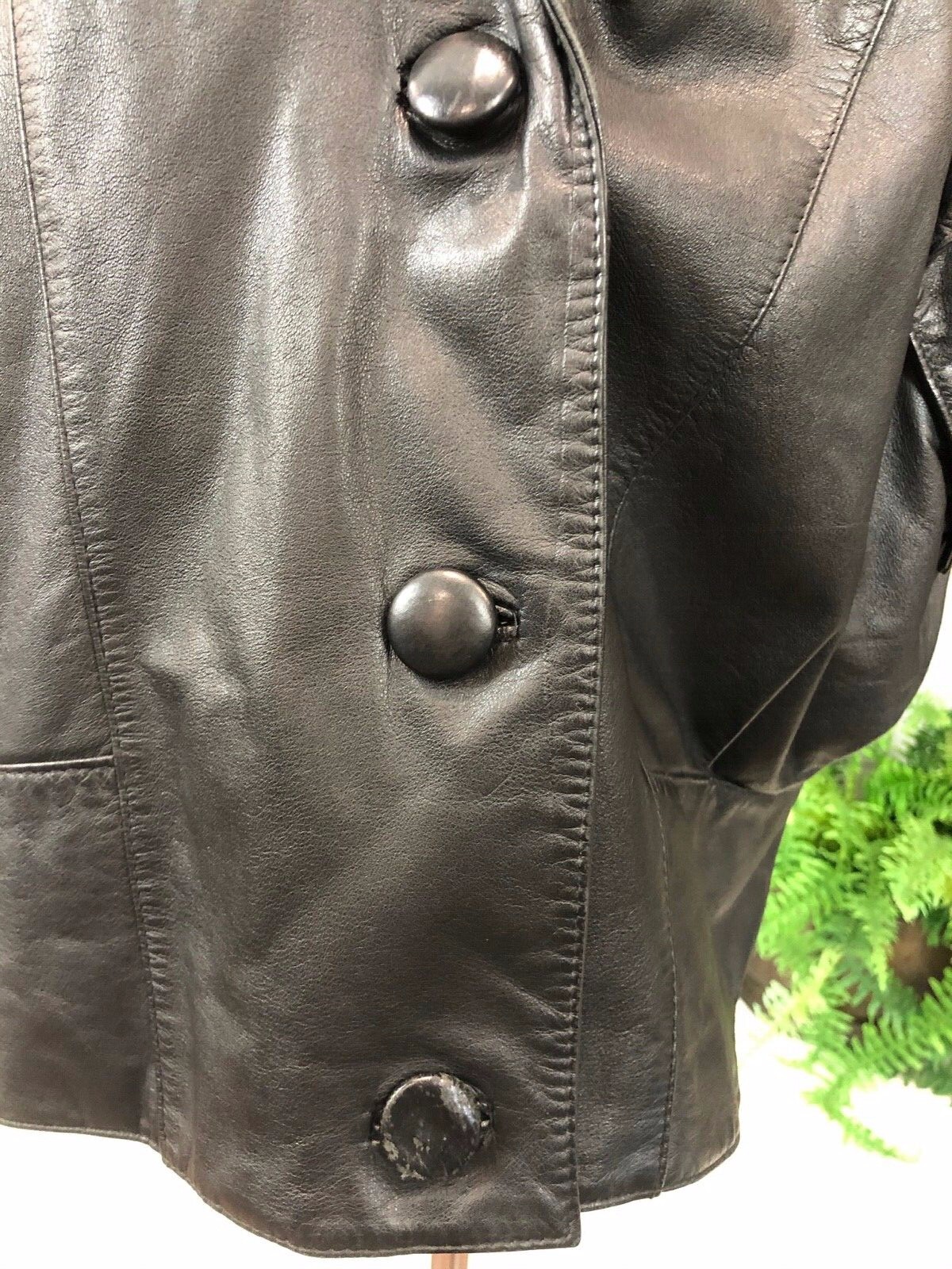 Vintage Wilson Black Leather Jacket Size M Removable Thinsulate Lining