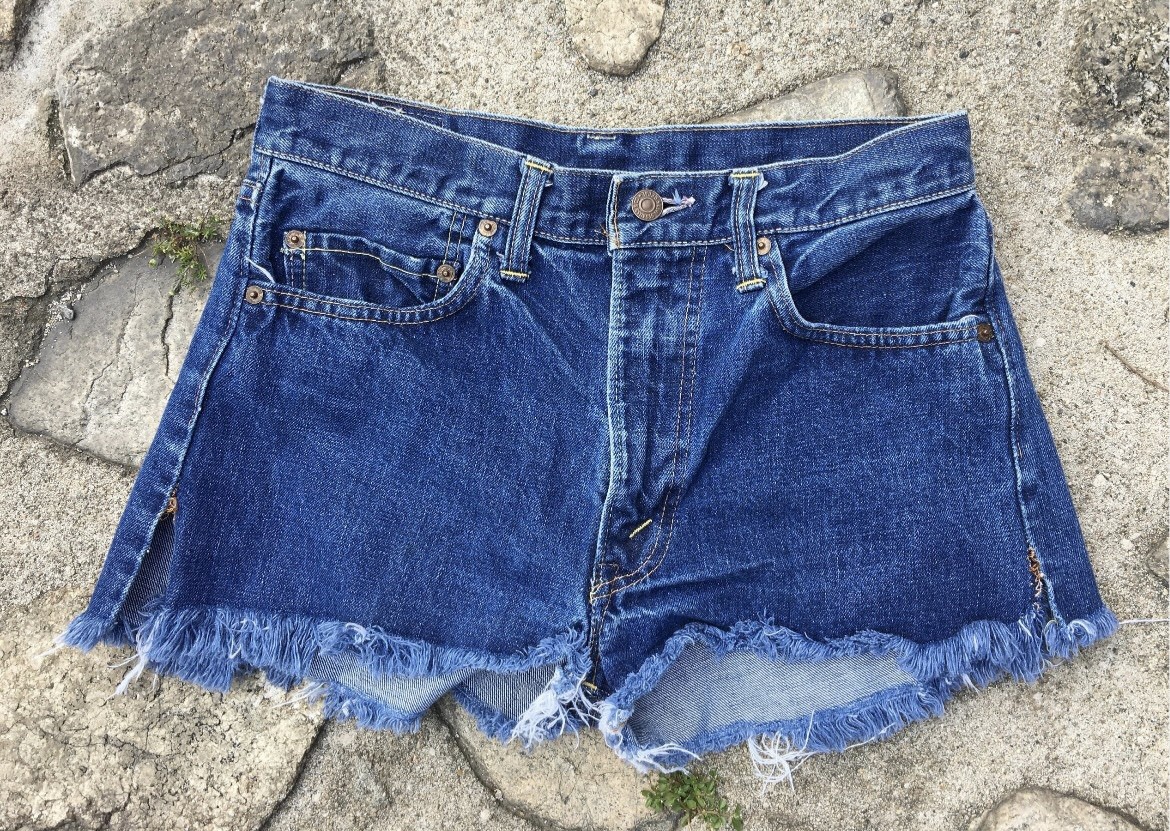 True Vintage 505’s Levi’s Big “E” Denim Cutoffs/ 505 -0217 /Late 60’s Early 70’s
