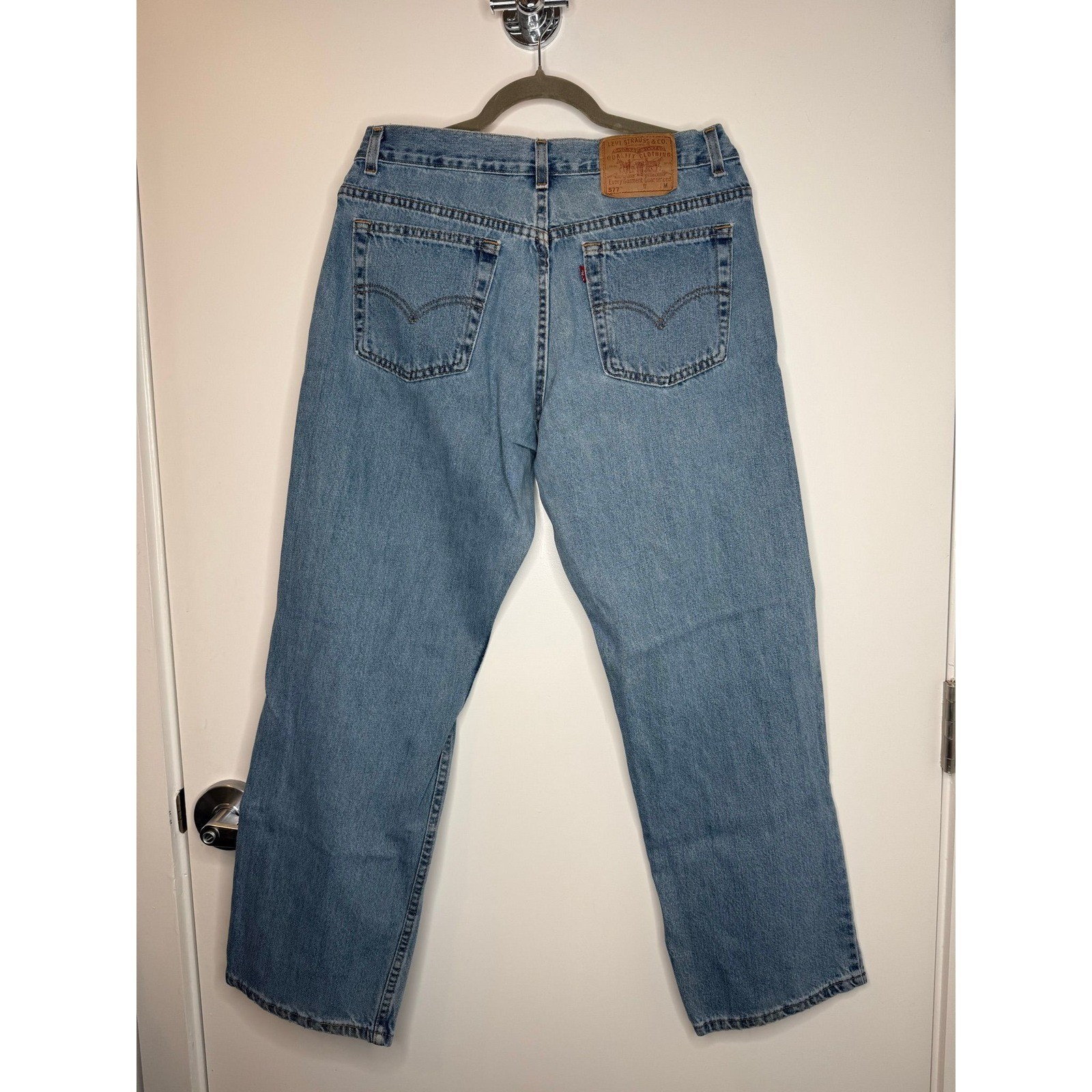 Vintage Levis 577 Lower Rise Loose Fit Jeans 12M Made In USA 2001 Y2K Denim