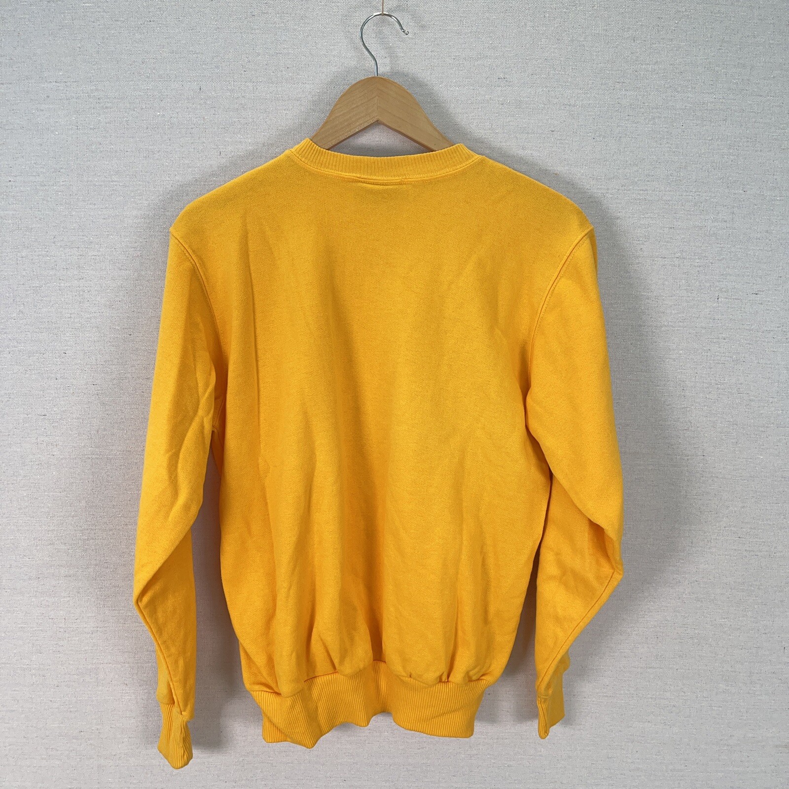 Vintage „Just Say No” Sweatshirt Size Small Yellow Sweater Made In USA