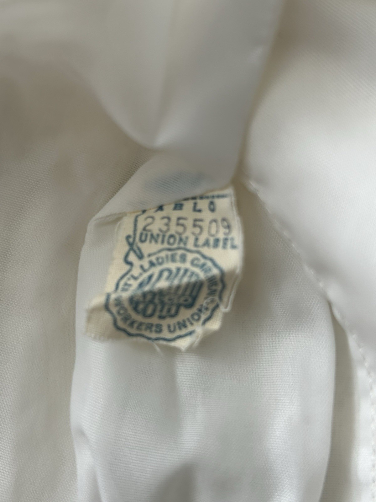 Vintage White Quilted Jacket with Pink Flowers On Lace Appears To Be Small
