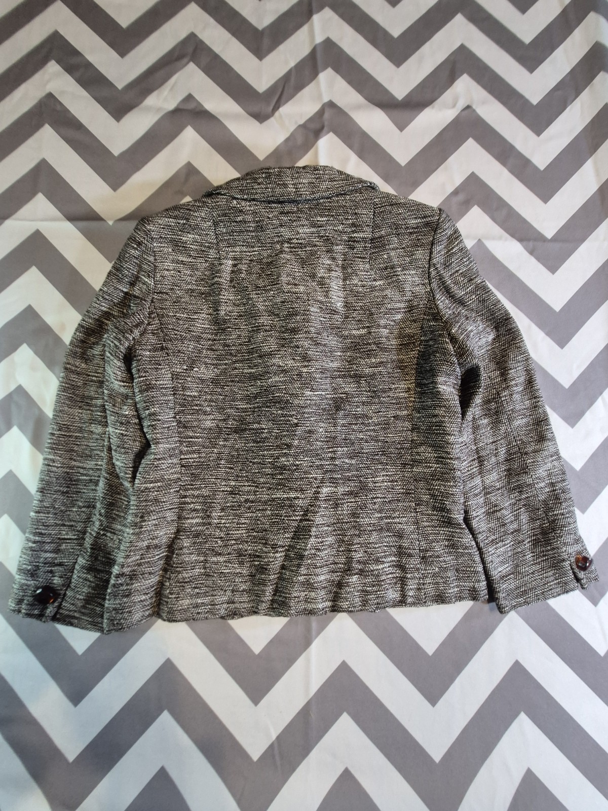 Vintage Union Made Tweed 4 Button Blazer Jacket by Davidow USA M? Gray